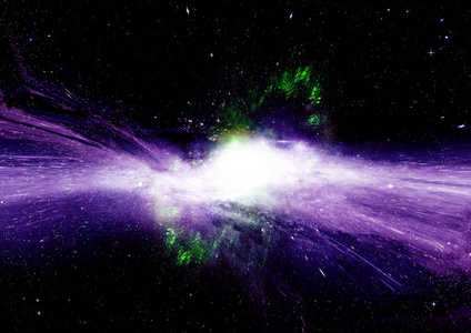星星，在一个遥远的星系中的尘埃和气体星云。这幅图像由美国国家航空航天局提供的元素