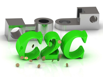 C2c 词的颜色字母和银详细信息