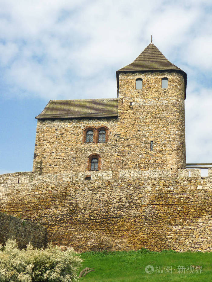 bedzin城堡石头城堡在波兰