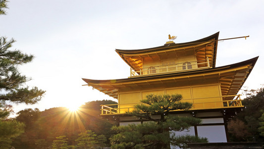 金阁寺 金阁 在京都，日本