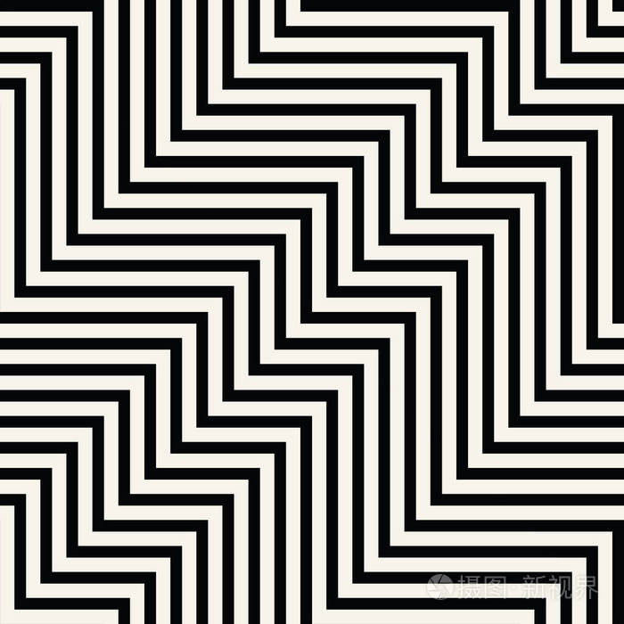 抽象的几何线条图形设计人字形花纹