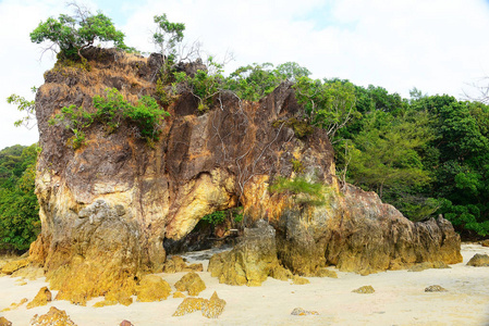 在通讯岛安达曼海泰国地处热带的海滩