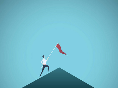 成功,成就,胜利,最高事业和领导力的象征照片