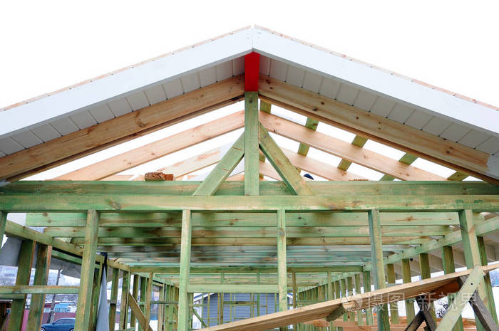 建筑的木结构木结构建筑木制的屋面工程施工家的的照片房屋建筑安装的