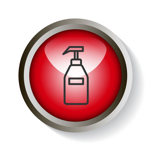 凝胶, 泡沫或液体肥皂分配器泵塑料瓶。矢量 i
