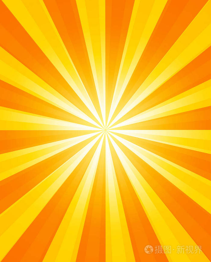 抽象的太阳光线背景太阳矢量插画