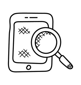 带图的放大镜图片-带图的放大镜素材-带图的放大镜插画-摄图新视界