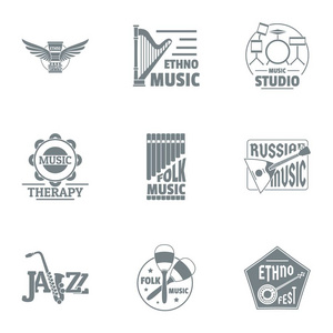 爱乐乐团 logo 套装, 简约风格