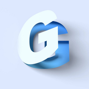 等距字体字母 G