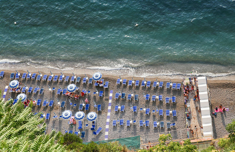 海滩在 Vico 维克艾库。意大利