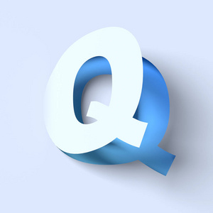 等距字体字母 Q