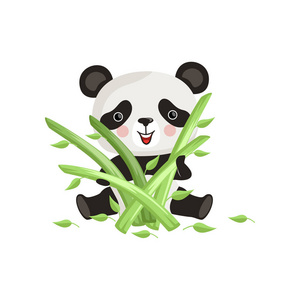 可爱的熊猫 emoji 表情收集与人性化卡通人物做不同的事情一个可爱的