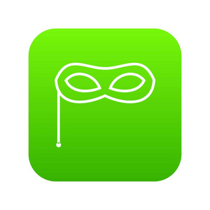 嘉年华面具图标数字绿色