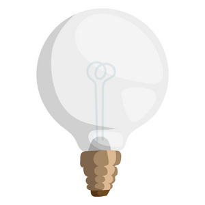 卡通灯矢量插图灯光隔离的设计绘图灯泡对象电力设备电光明装饰图标电源形状