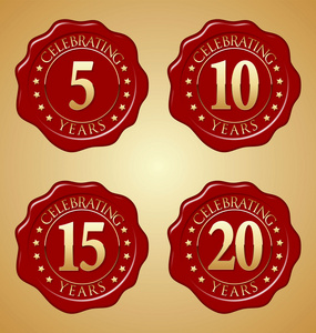 八十周年庆祝活动25 年的生日庆祝活动标签, 25 周年装饰多边形会徽