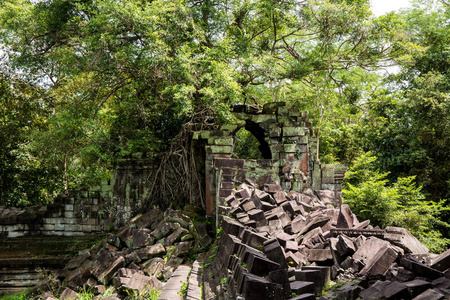 Mealea 寺, 古藏在树林中的废墟, 暹粒, 柬埔寨