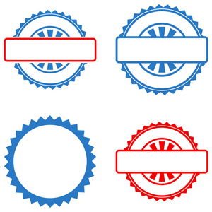 印章邮票模板平面图标图片