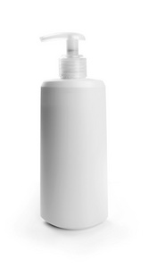 孤立的白色背景上的空白化妆品容器