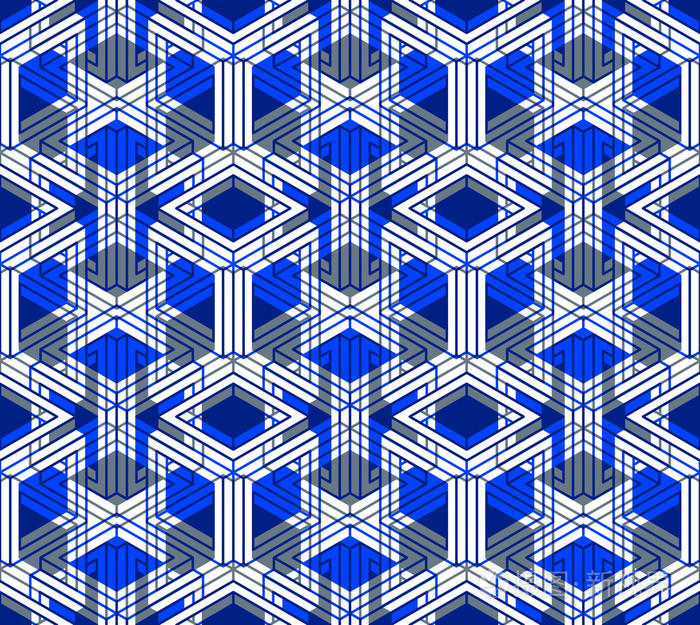 连续的几何图案