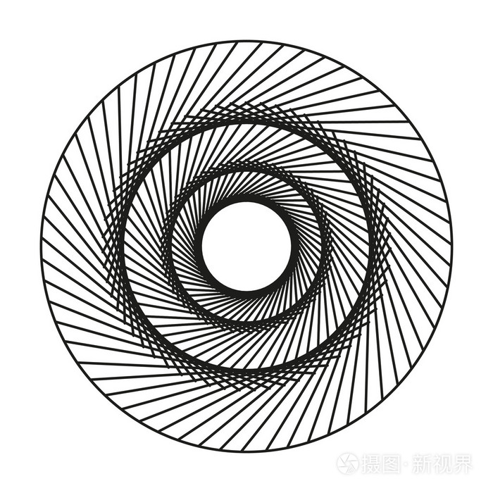 几何圆形图案. 复杂的圆圈图案.