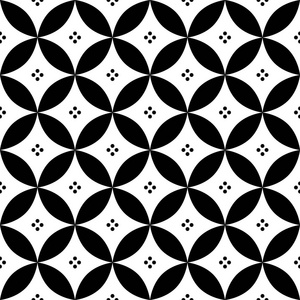 在黑与白灵感源自西班牙语和葡萄牙语的瓷砖设计几何无缝模式