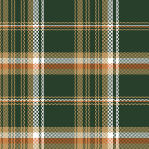 绿色像素格子布无缝图案.矢量插图照片