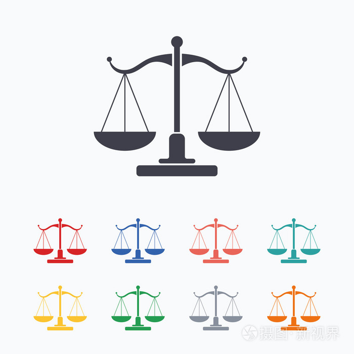 公平的天秤标志图标