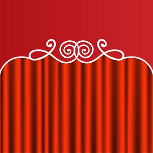 剧院窗帘红色
