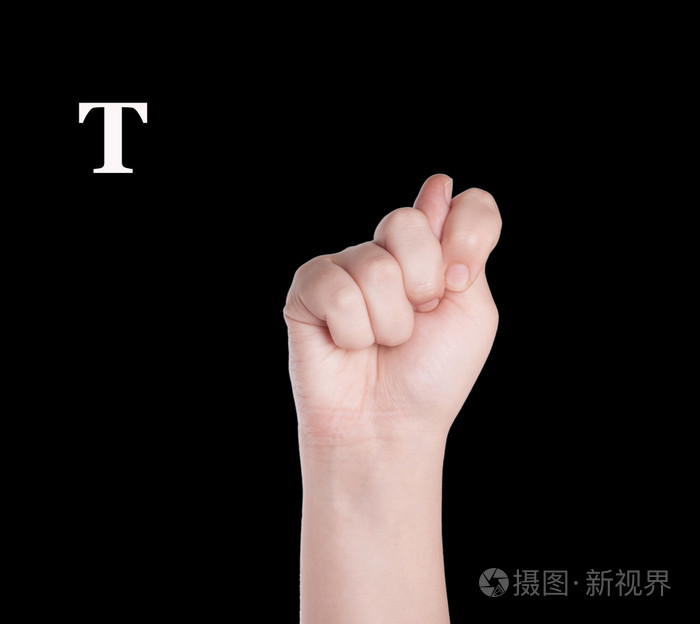 手指拼写字母在美国