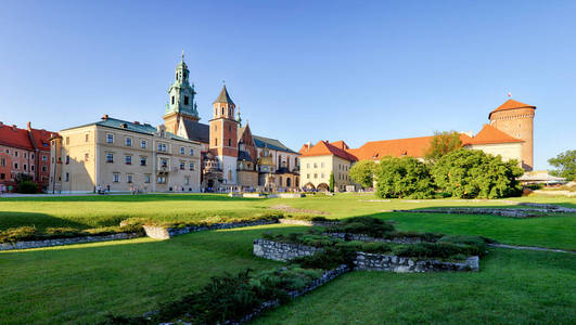 克拉科夫，波兰的瓦维尔城堡