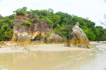 在通讯岛安达曼海泰国地处热带的海滩