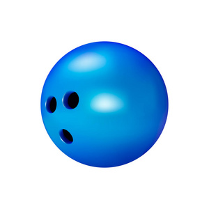 保龄球在白色背景.矢量插图照片