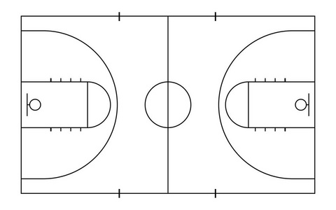 篮球场的线条图片-篮球场的线条素材-篮球场的线条插画-摄图新视界