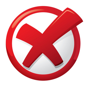 插图表示错误的图标按钮,删除,失败,exluir,十信息和体制材料的理想