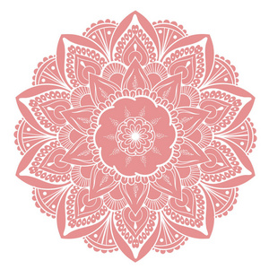 圆形装饰品装饰.五颜六色的花朵图案.风格化的花卉主题.