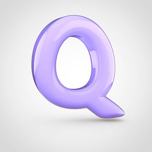紫罗兰色卷字母 Q
