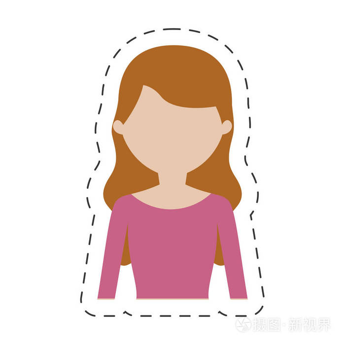 肖像女人女性图标