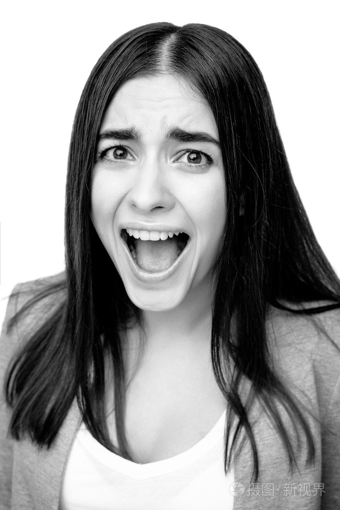 情绪化的年轻女人