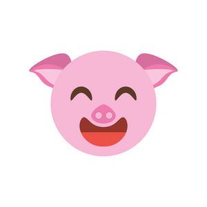 可爱的脸小猪动物性格开朗