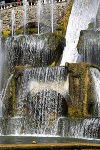 别墅埃斯特喷泉和蒂沃利花园附近的罗马意大利