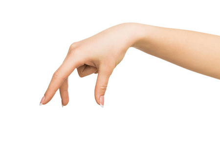 远程捡东西女手捡东西,剪影照片