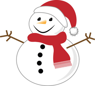 五种颜色雪人图片