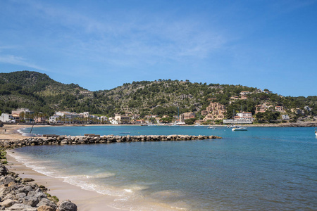 西班牙马略卡岛 Soller 港的景观