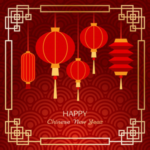 中国新年贺卡照片