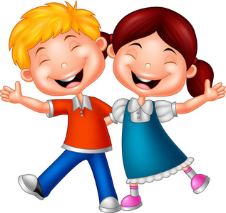 漫画卡通爱笑的男孩图片