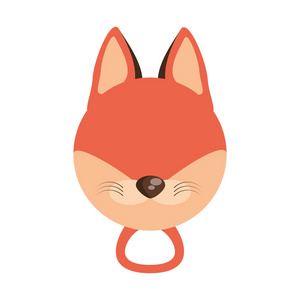头的可爱狐狸动物形象图片