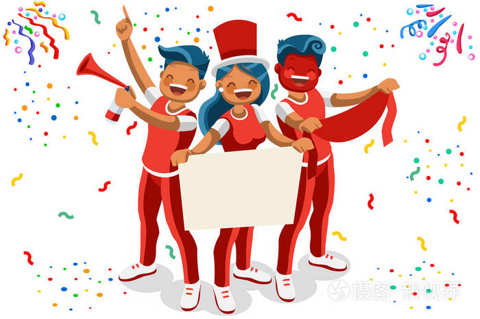 欢呼的球迷们被孤立了足球场上的球迷们庆祝群众的人群为目标张贴网页