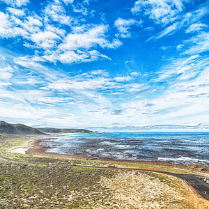 在南非的海岸线和自然公园保护区