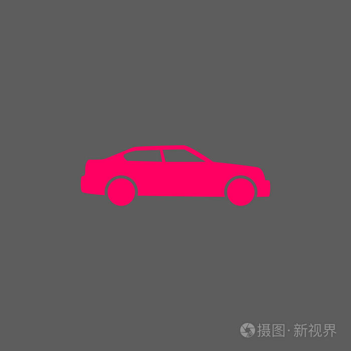 汽车 web 图标。矢量图