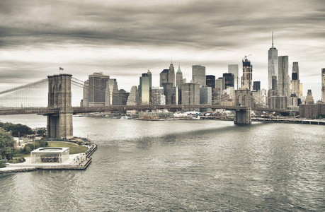 曼哈顿与布鲁克林大桥在暮光之城